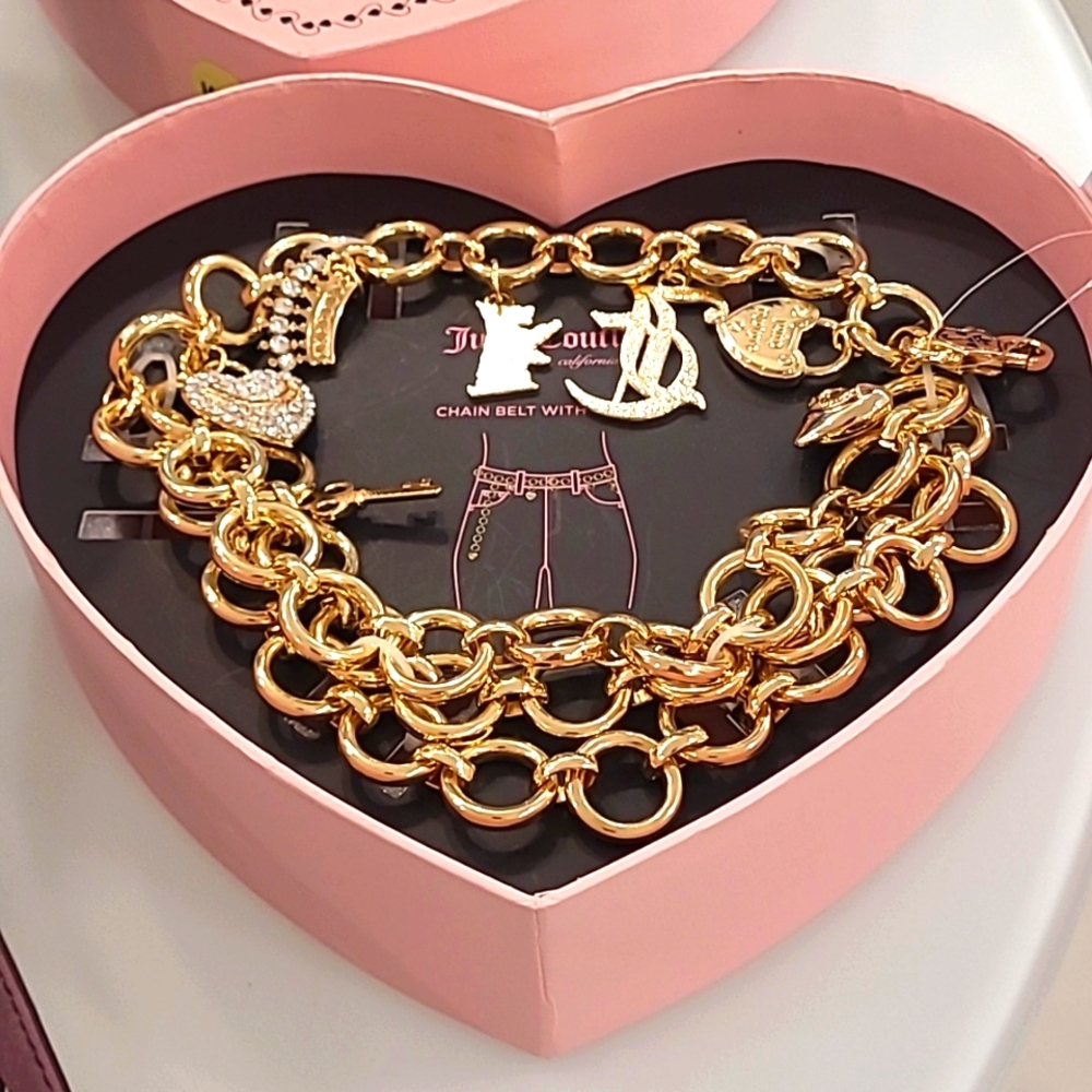 Juicy Couture Chain Belt With Charms